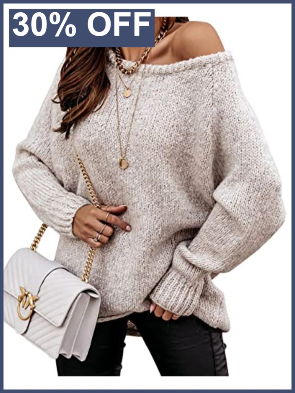 Oversized Ribbed Knit Pullover Sweater Drop Shoulder Long Sleeve